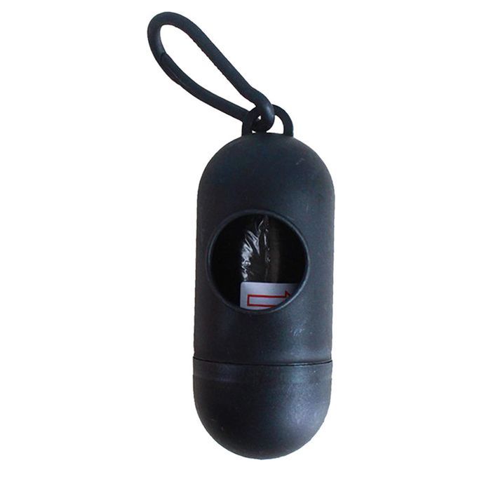 Plastic Dog Poo Bag Dispensers + Bags For Pet Waste Poop Black Black