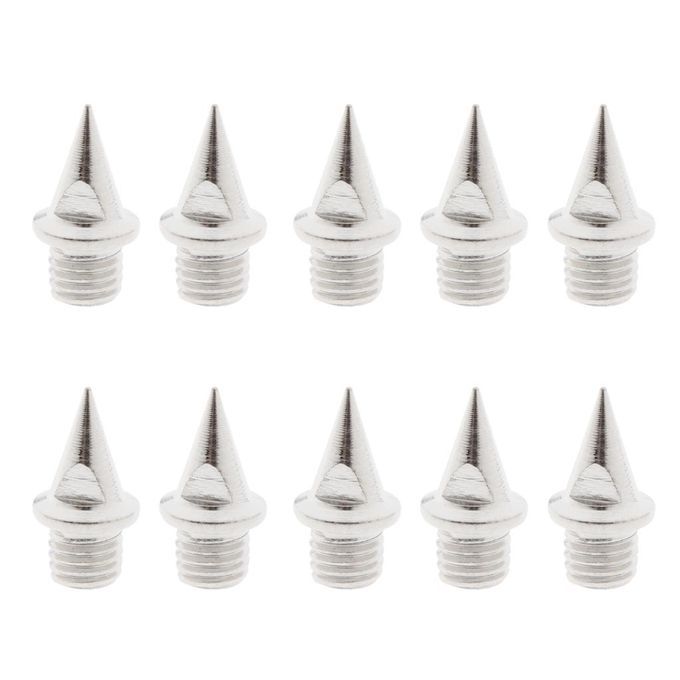 10pcs Heavy Duty Track And Filed Pyramid Spikes Replacment + T Handle