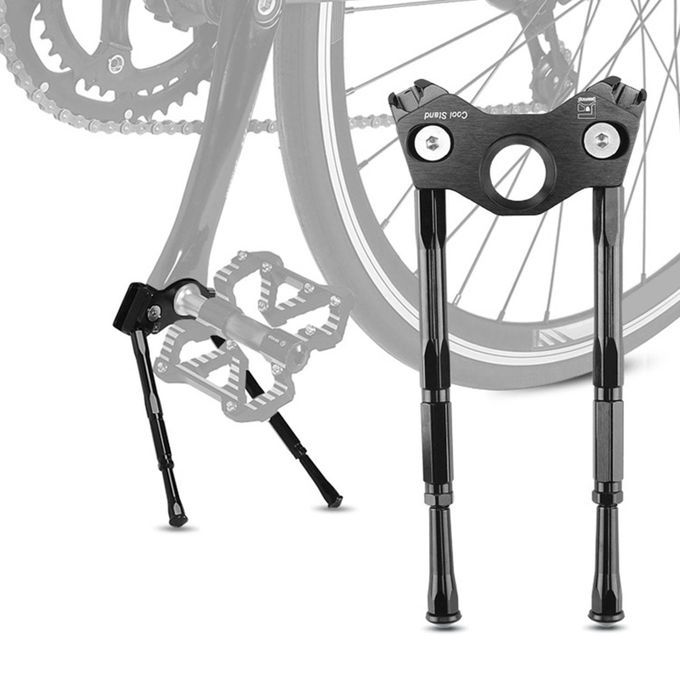 Mountain Bike Crank Kickstand Double Leg Support Rear Mount Black