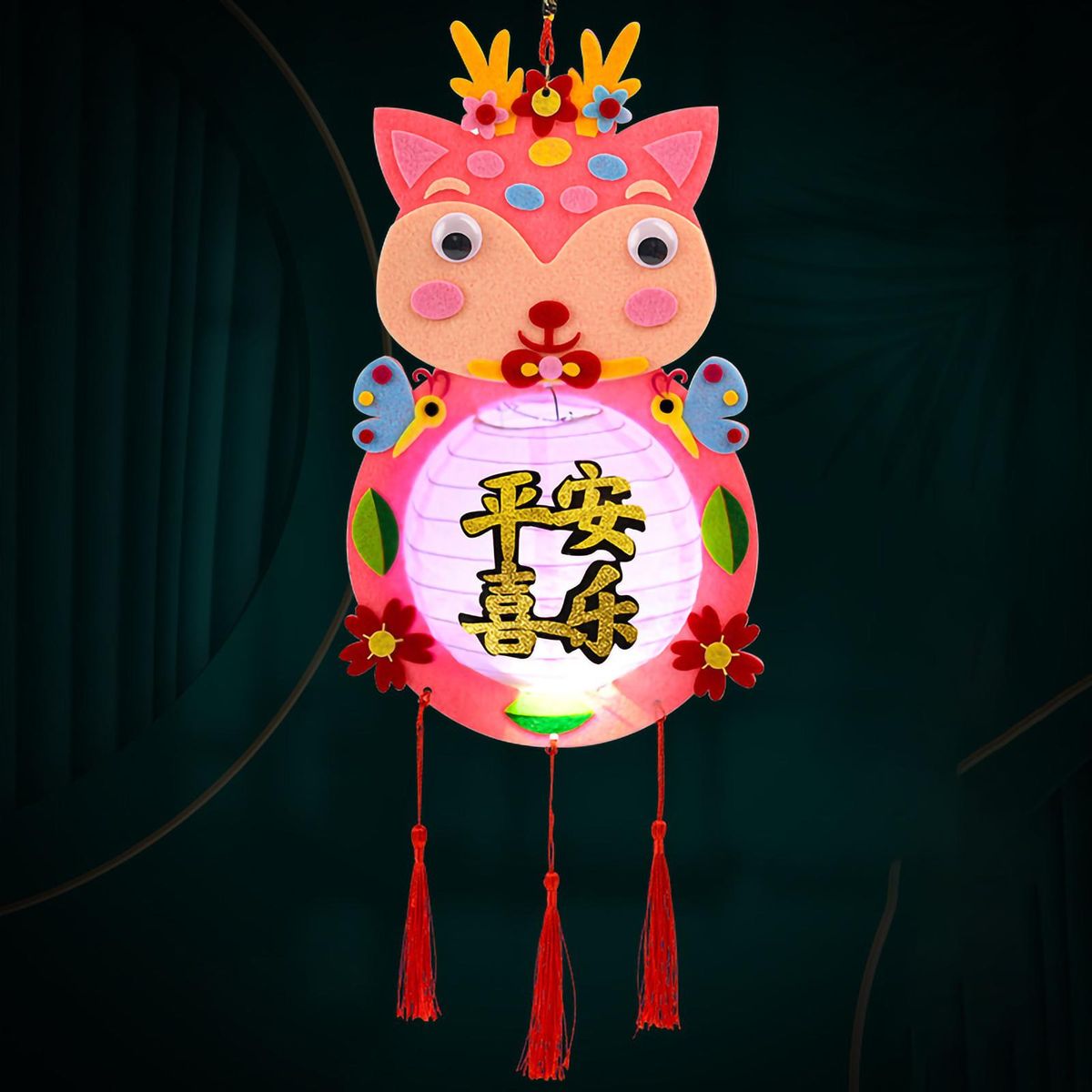 Rabbit Year Lantern Handmade Cartoon Light Party Home Decoration
