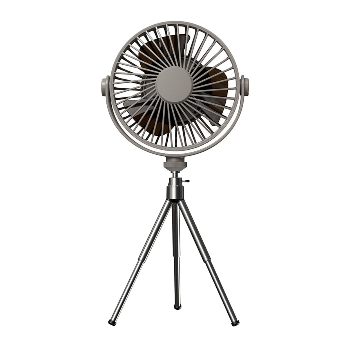 Camping Lantern With Fan Multifunctional Remote Control USB Grey