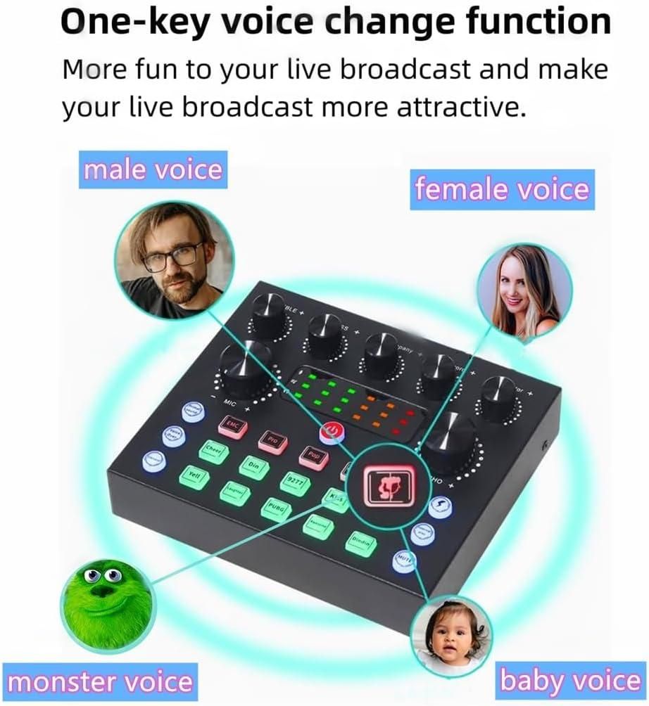 Bm800 Studio Microphone Kits With V8s Usb Sound Card For Vlog Live Streaming