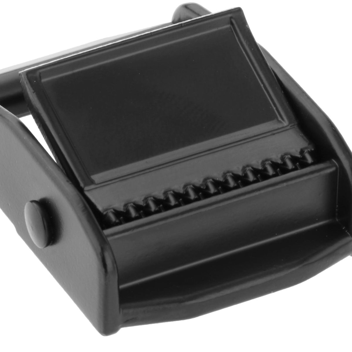 Slider Kayak Webbing Buckle Ladder Lock Clasp For Luggage Black 1pcs