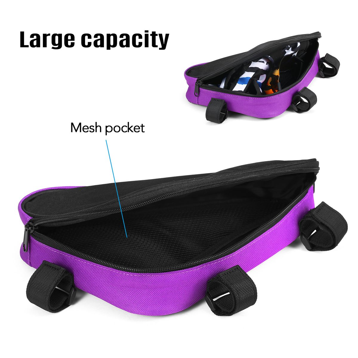 Bike Frame Bag Waterproof Bicycle Triangle Bag Front Tube