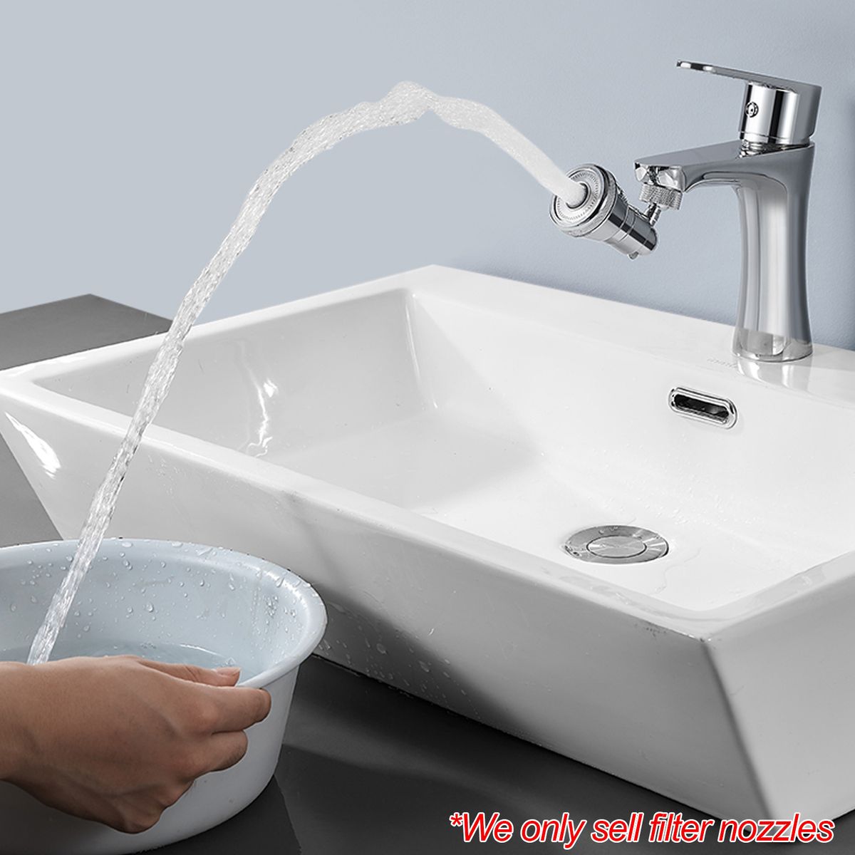 Universal 720° Rotatable Faucet  Filter Nozzle For