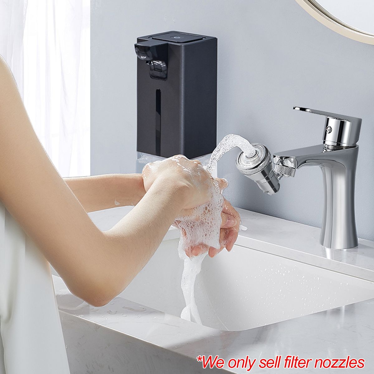 Universal 720° Rotatable Faucet  Filter Nozzle For
