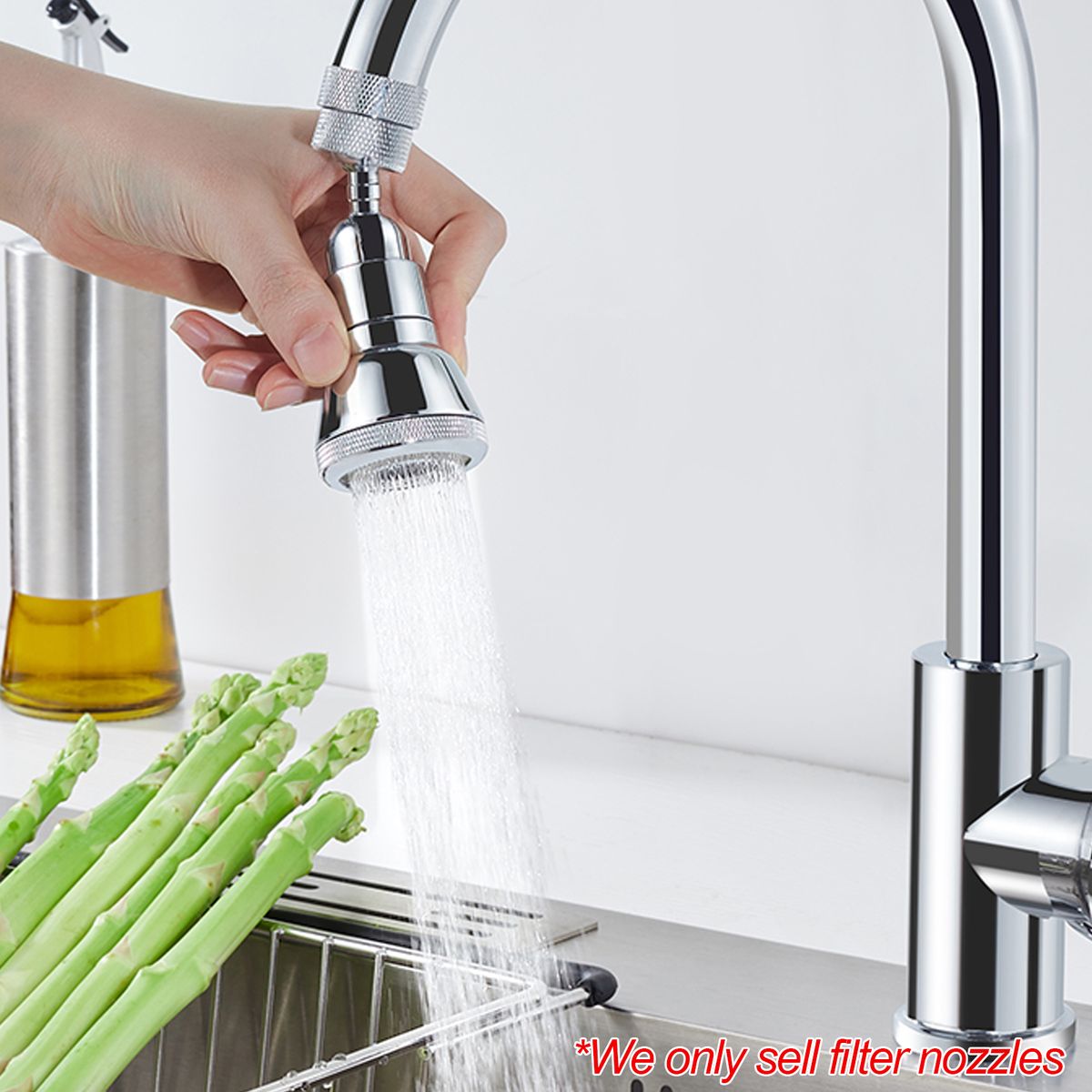 Universal 720° Rotatable Faucet  Filter Nozzle For