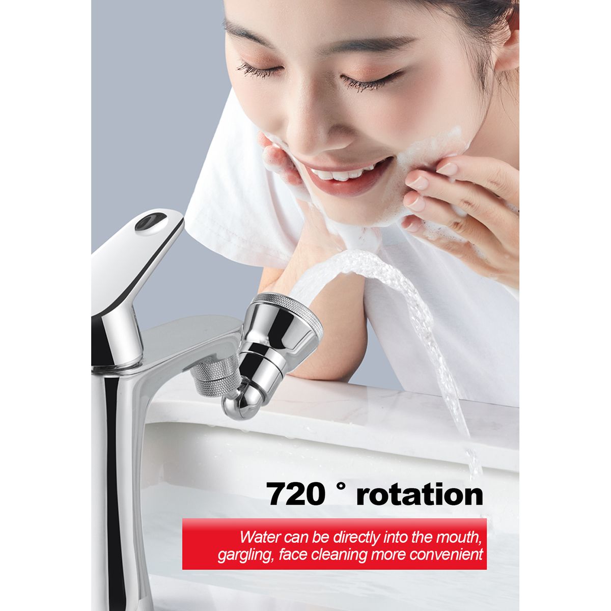 Universal 720° Rotatable Faucet  Filter Nozzle For