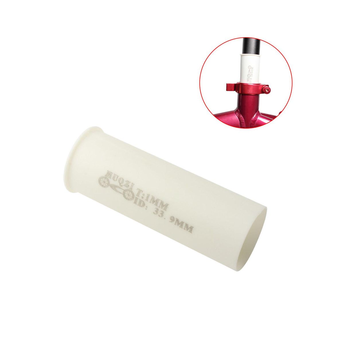 33.9x1mm Bicycle Seat Tube Adapter Bike Seat Post Tube Sleeve  for Mountain Bike Road Bike