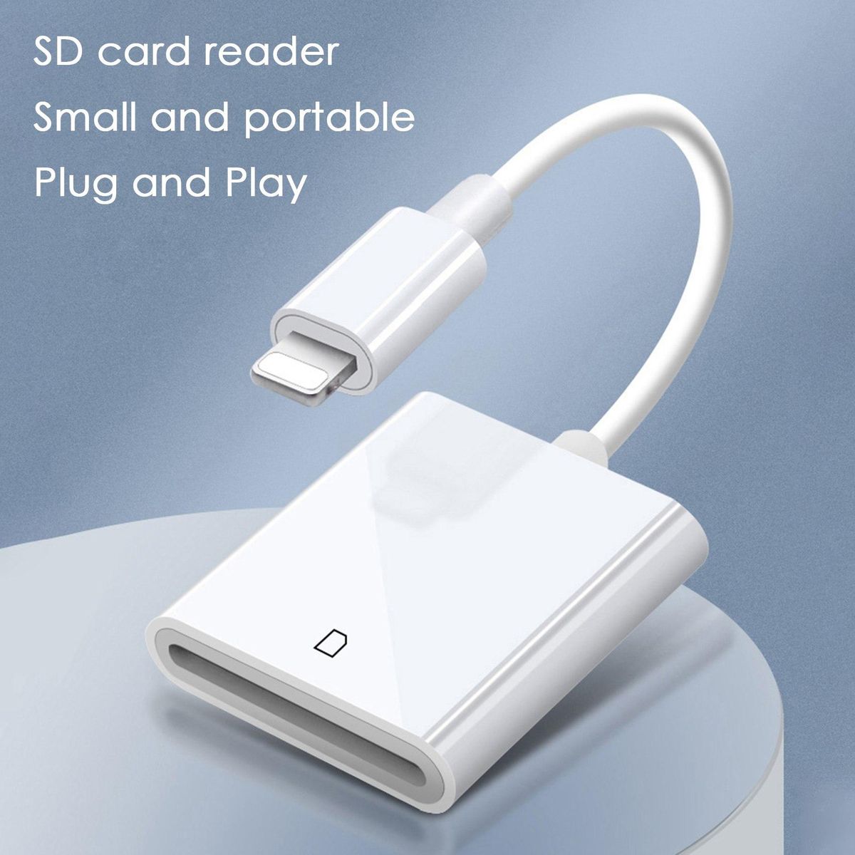 Mobile Phone SD Card Single Card Reader External Camera Card Reader Suitable for Apple Mobile Phone Adapter