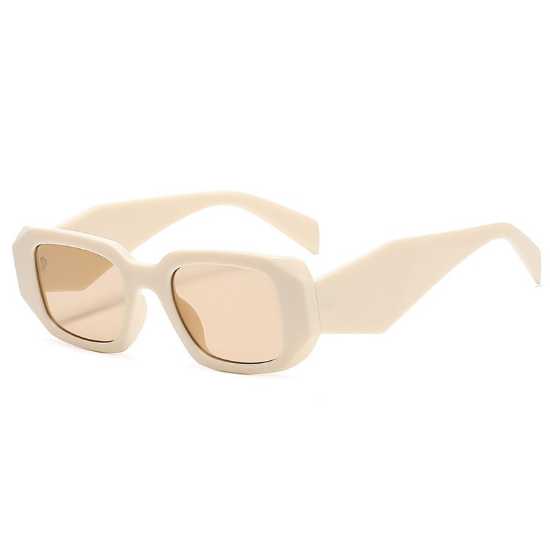 Unisex Square Sunglasses- Cream