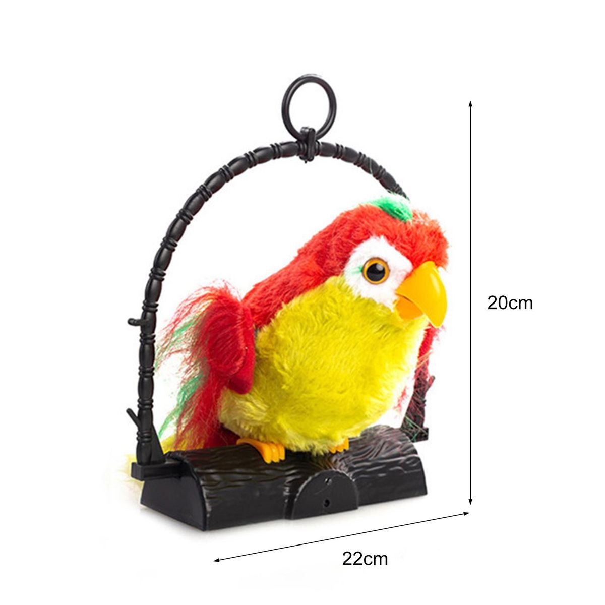 Talking Back Parrot Talking Parrot Bird Plush Doll Red