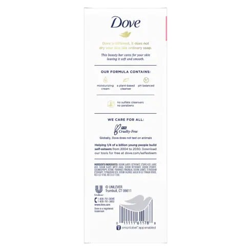 Dove Beauty Pink Moisturizing Bar Soap-113g