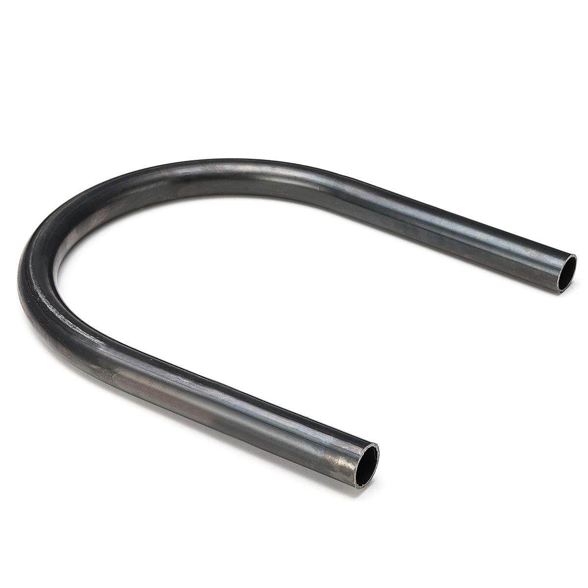210mm Cafe Racer Rear Seat Frame Hoop Loop LED Brake Turn Singal Light Steel [Flat] Flattail