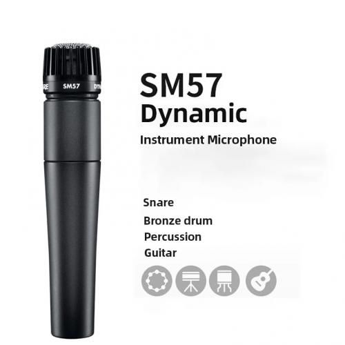 SM57 Microphone Handheld Karaoke Instrument Microphone 5 Meters Cable Dynamic Wired Microphone