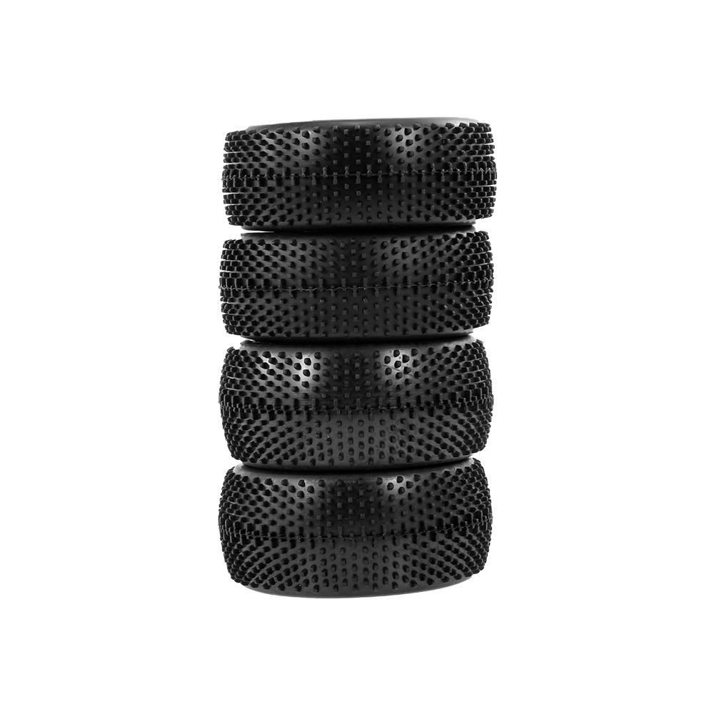 4pcs Front and Rear Tire with Wheel Rim for 1/10 HSP HPI Tamiya Carson Redcat ZD Racing Buggy Off-Road Car