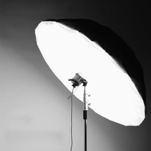 Black Silver Reflective Parabolic Umbrella For Photography Light Studio Softbox