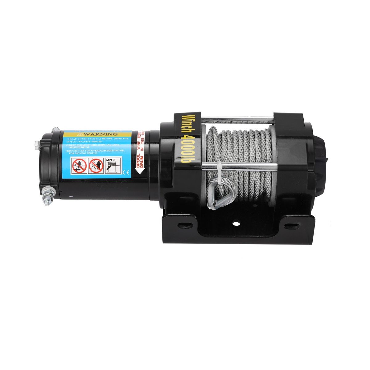4000lbs Electric Recovery Winch Kit ATV Trailer Truck Car