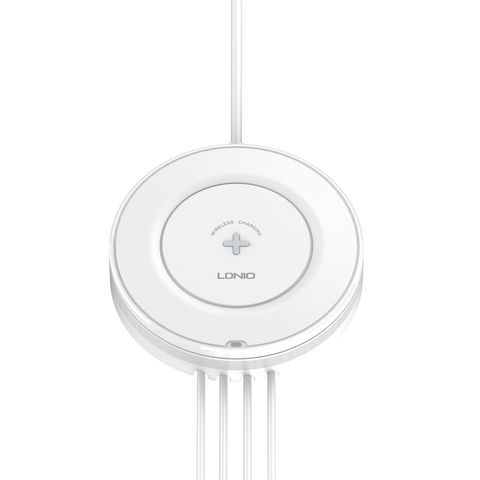 AW003 - 32W - Desktop Fast Wireless Charging Station With 4 USB