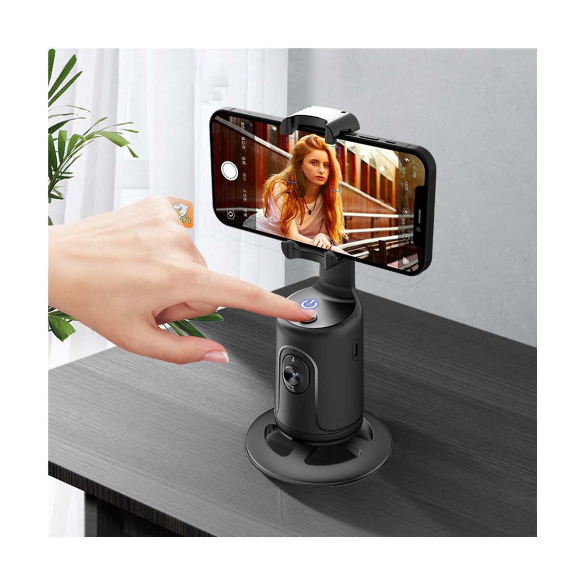 Phone Auto Face Tracking Gimbal Stabilizer 360° Rotation for Live -B