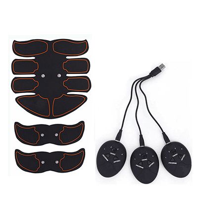 Body Massage Muscle Toner Patch Rechargeable Abdominal Stimulator Massager Electronic Trainer Vibration Slimming EMS USB Hip
