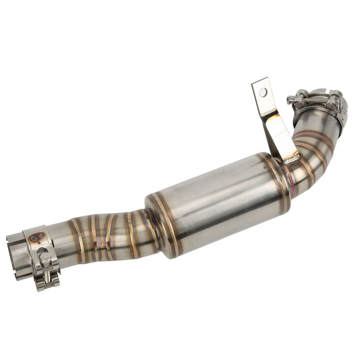 Motorcycle Exhaust Middle Link Pipe Stainless Steel