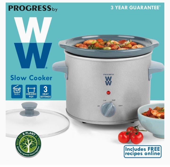By WW 3.5L Slow Cooker With 3 Heat Settings
