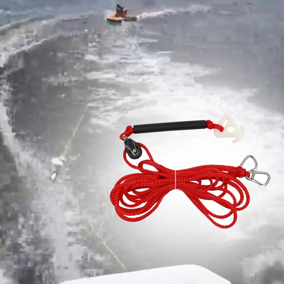 Boat Tow Harness Watersports Rope W/ Hook Ski