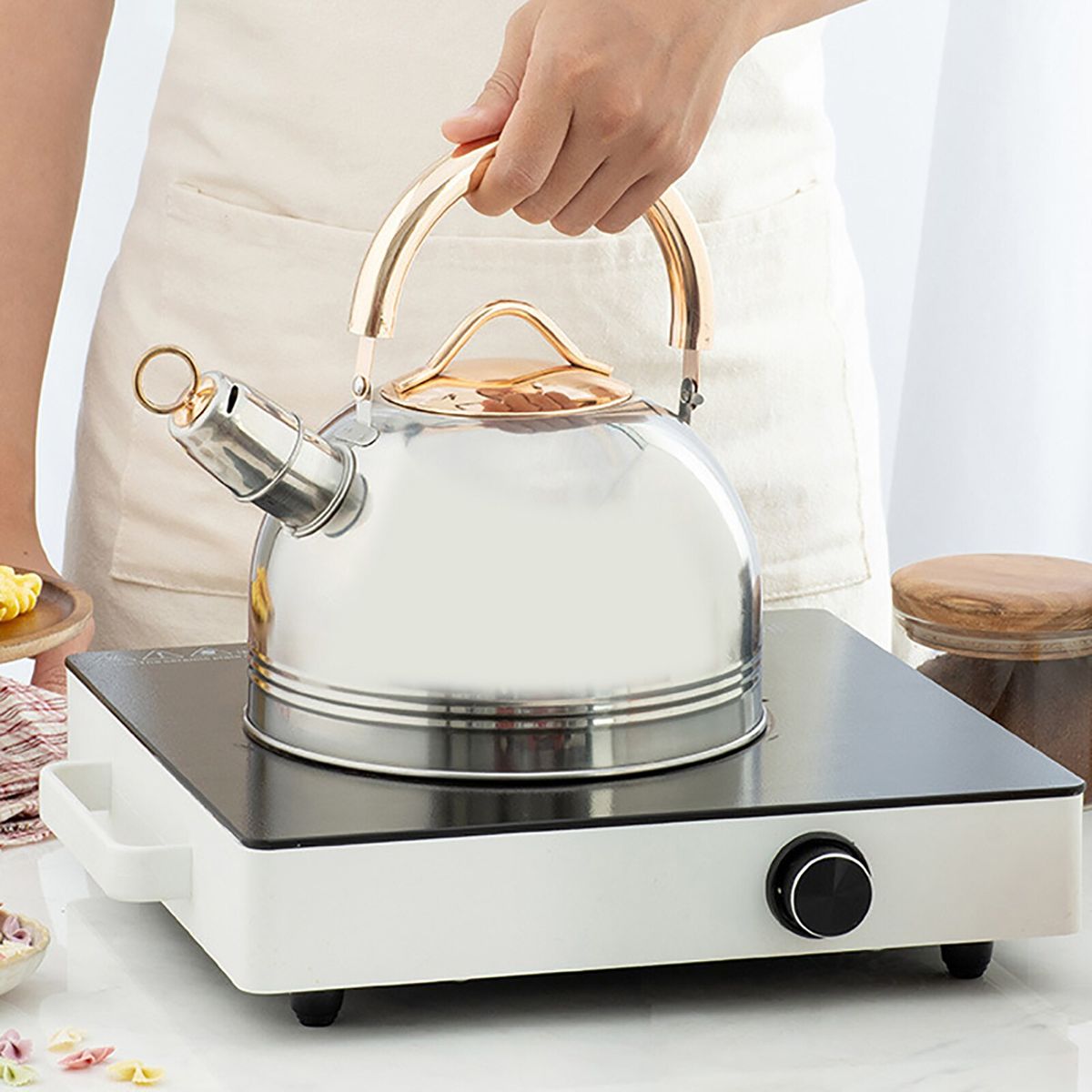 3L Tea Pot Whistling Kettle Stainless Steel Tea Kettle