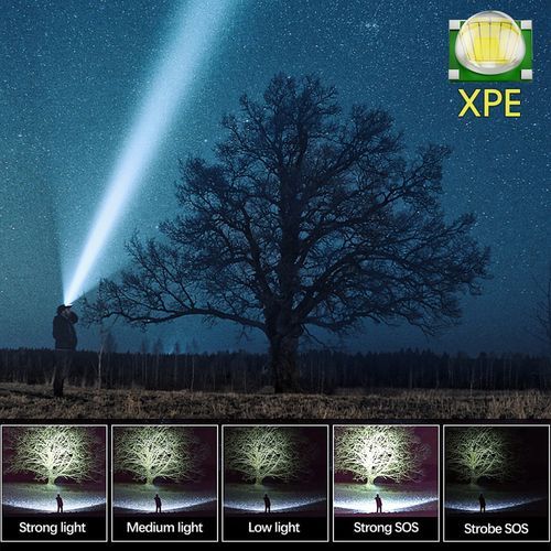 Flashlight Strong Work Light USB Rechargeable LED Lamp