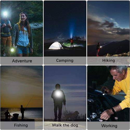 Flashlight Strong Work Light USB Rechargeable LED Lamp