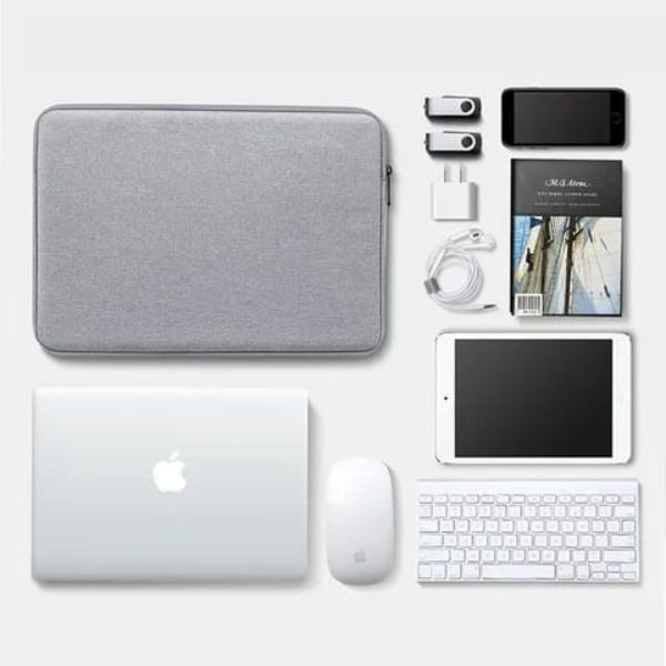 13 Inches Laptop Sleeve Pouch Padded Case (Grey)