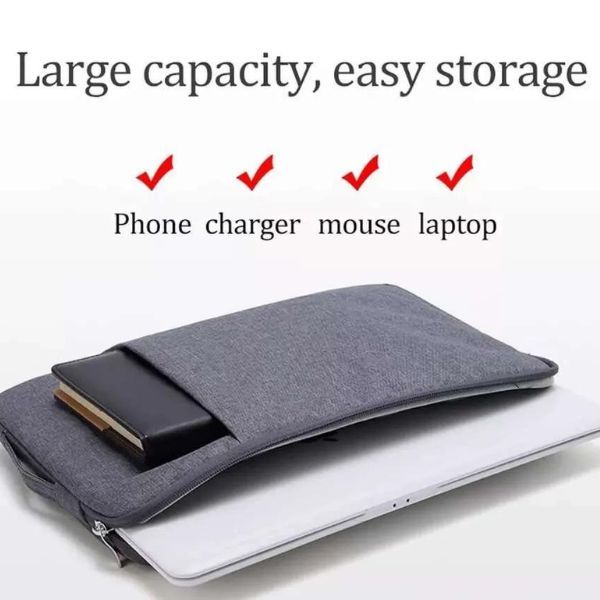 13 Inches Laptop Sleeve Pouch Padded Case (Grey)