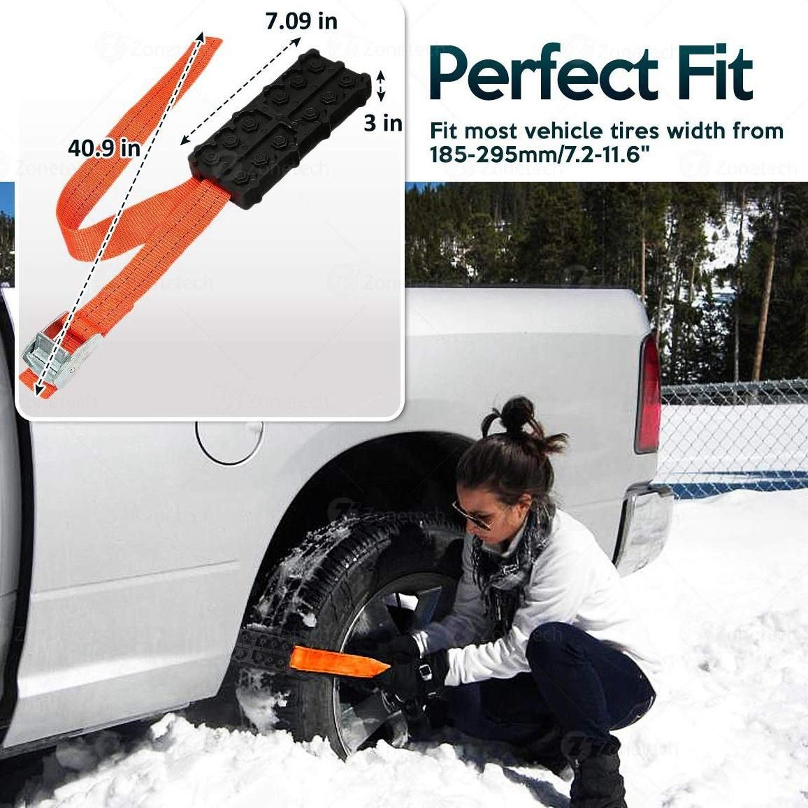 Vehicle Snow Traction Tire Block - 2-Pack Strong for Trucks