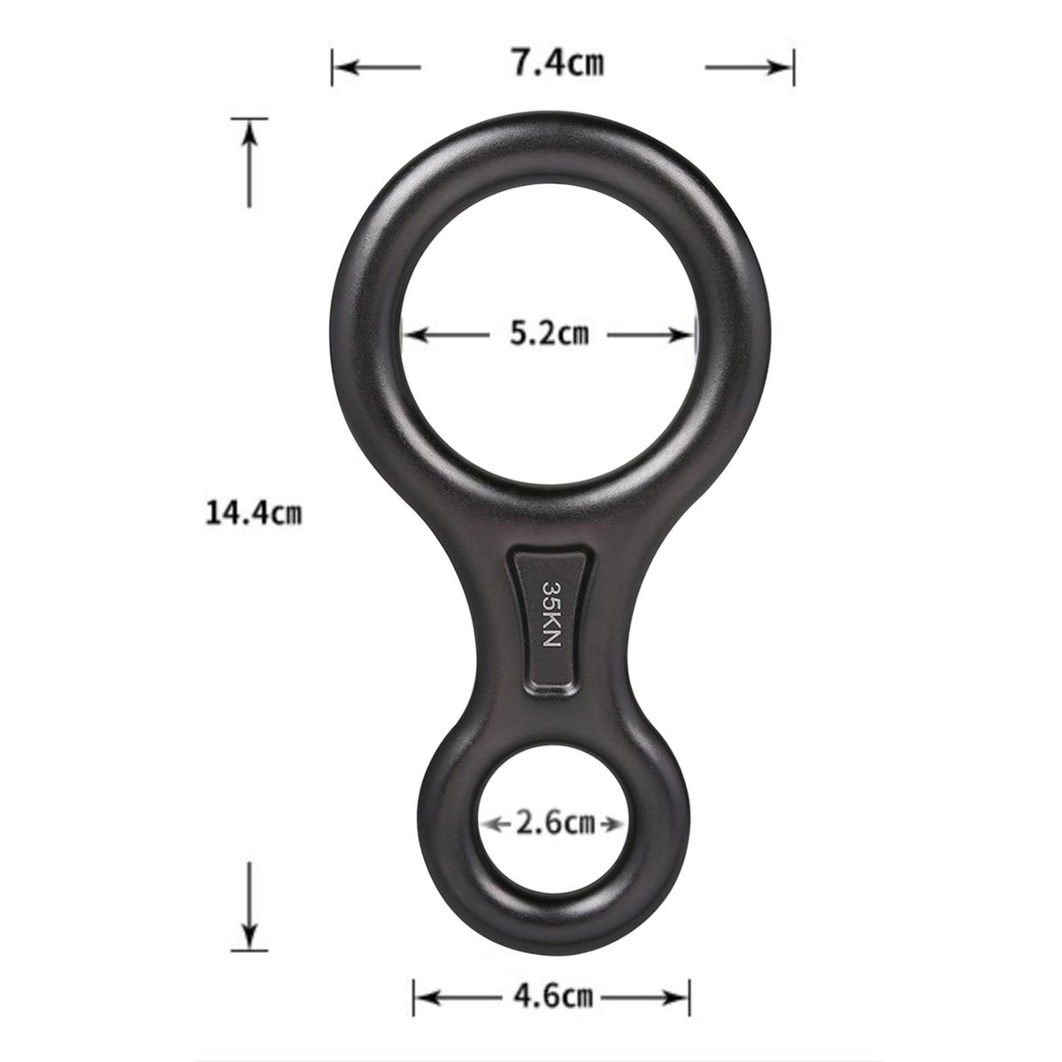 Figure 8 Descender Aluminum Alloy Rock Tree Climbing Belaying Gray