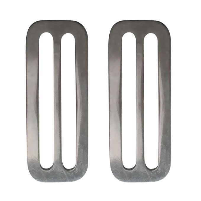 2 Pieces Scuba 2" Weight Belt Slide Stainless Steel Stopper Keeper