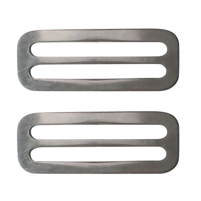 2 Pieces Scuba 2" Weight Belt Slide Stainless Steel Stopper Keeper