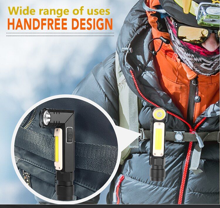 10000LM LED Flashlight Ultra Bright Waterproof COB USB