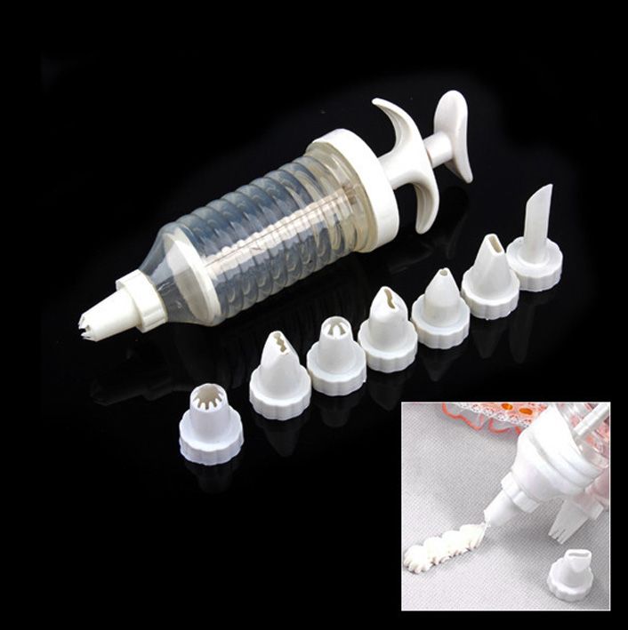 Delicate Cake Decorating Icing Piping Syringe Tips 8