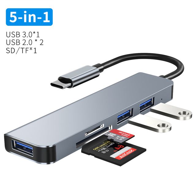 Hub Usb C 3 To Hdmi-Compatible Pd Charge 8 Ports Dock