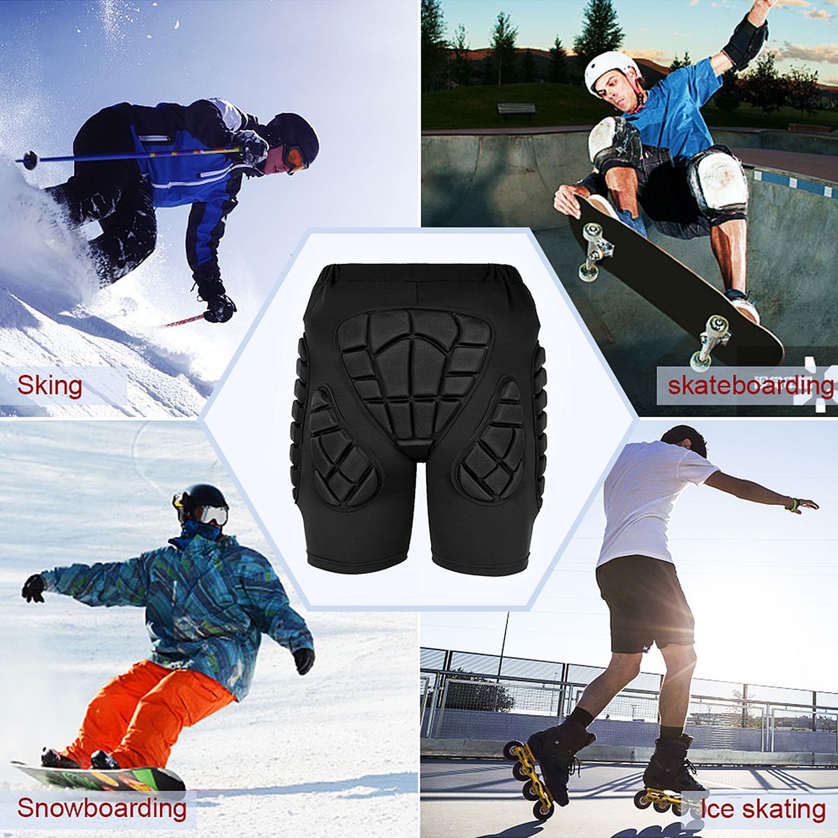 Protective Padded Shorts For Adults / Kids