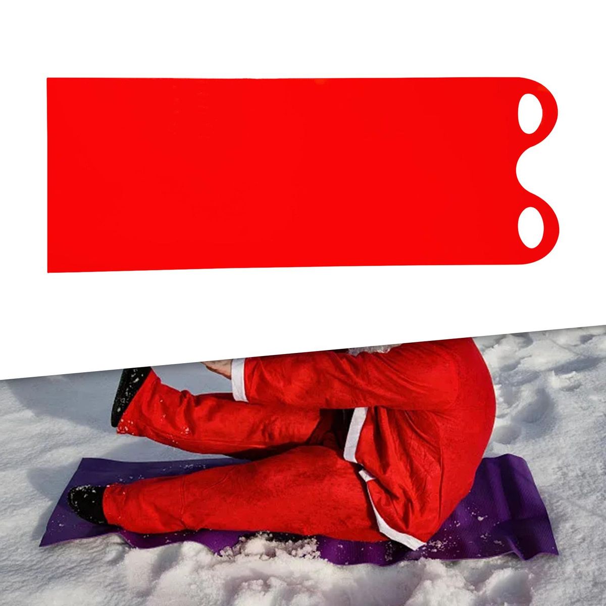 Snowboard Flying Carpet Roll Up Snow Sled Sand Red Adults