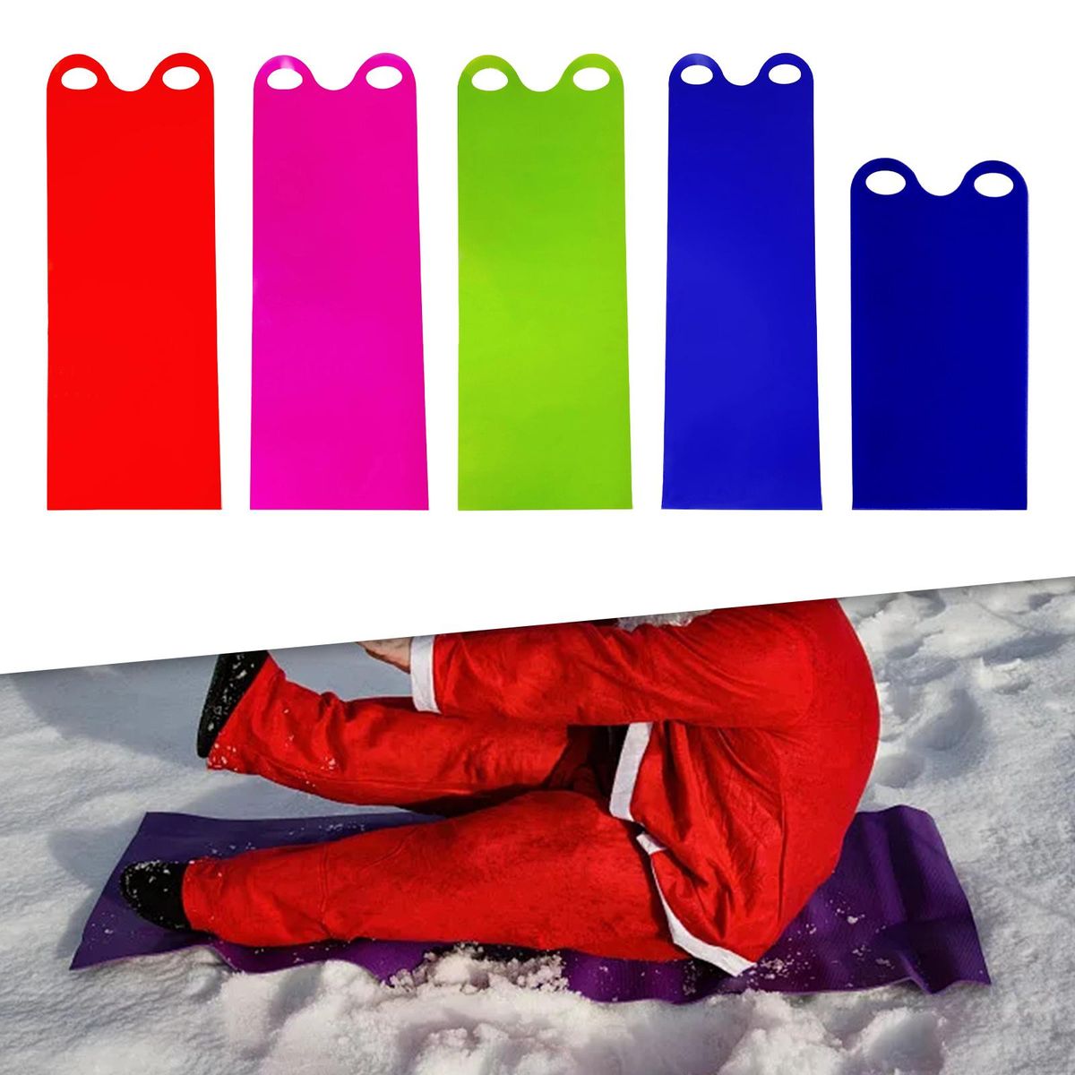 Snowboard Flying Carpet Roll Up Snow Sled Sand Red Adults