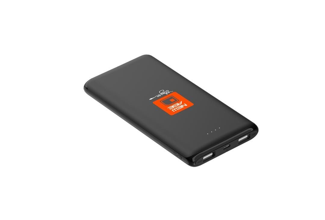 Newage FAST CHARGE Power Bank 12500MAH Capacity - Black