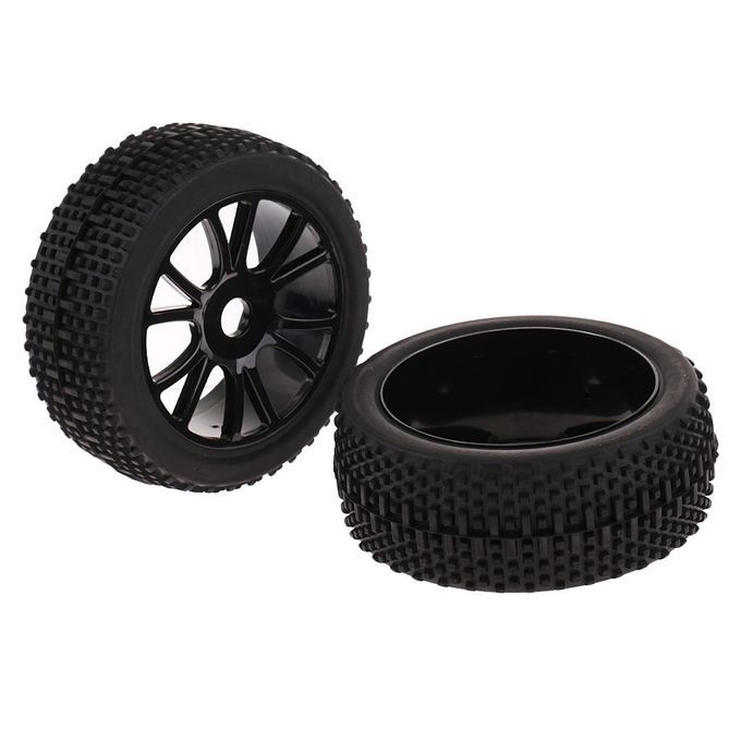 4 Pcs 17mm Hub Wheel Rims & Tyres For 1:8 Scale HSP HPI RC Car Buggy