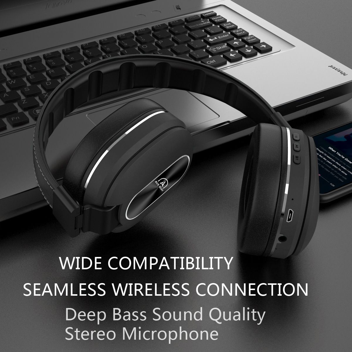 WL82 Bluetooth 5.0 Stereo Headsets Noice Cancelling