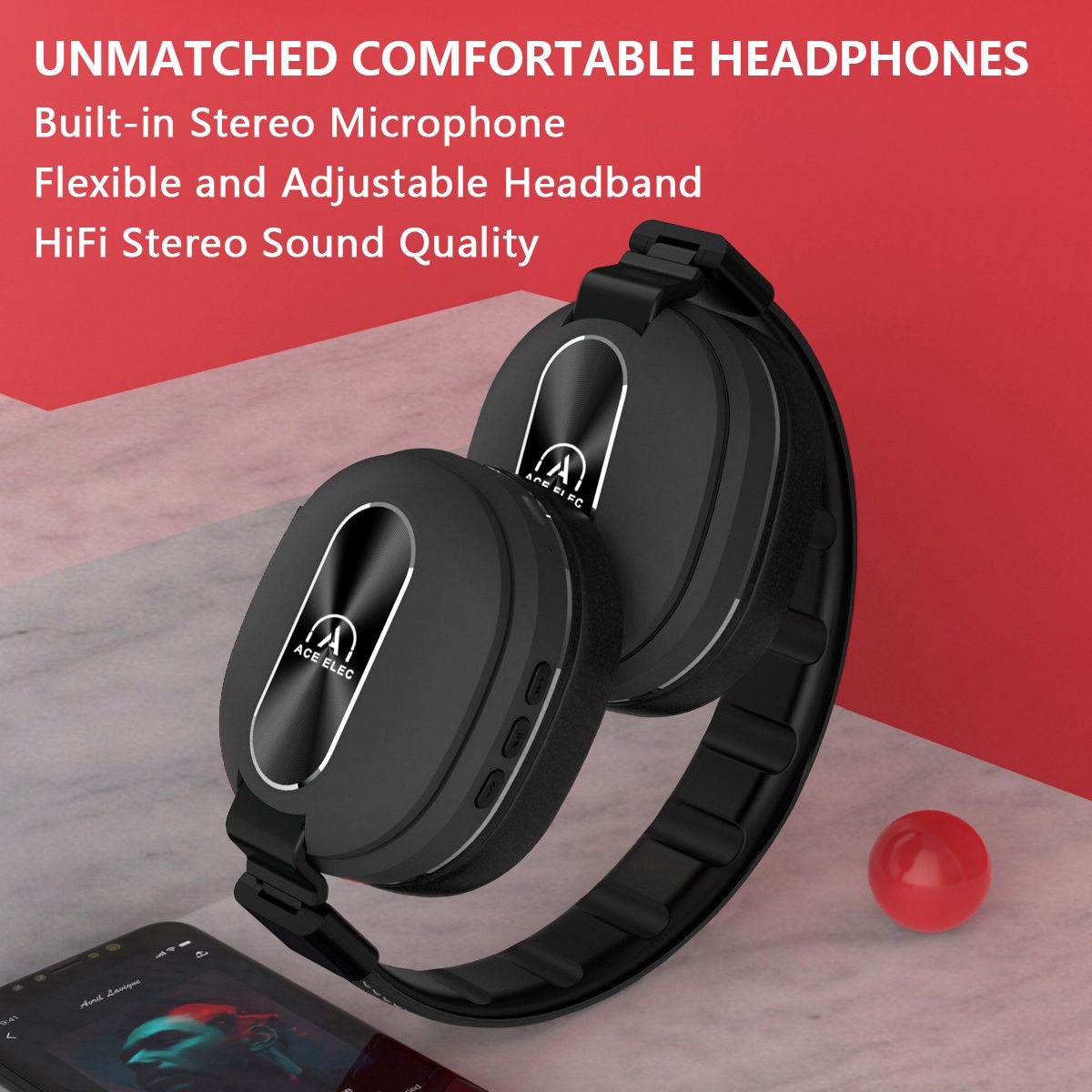 WL82 Bluetooth 5.0 Stereo Headsets Noice Cancelling