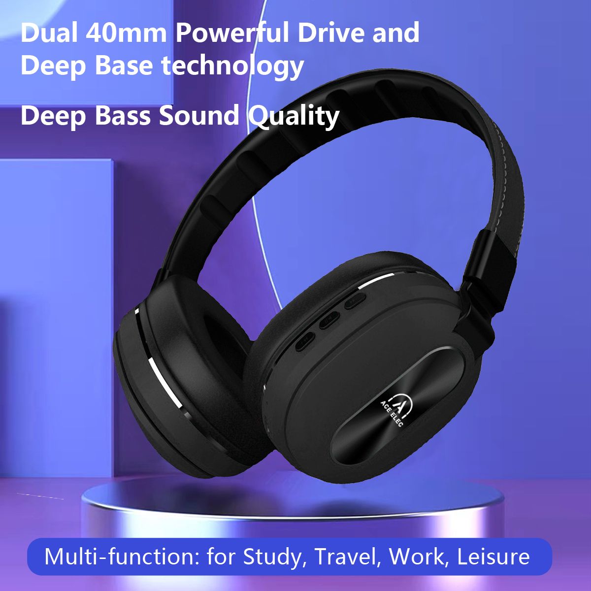 WL82 Bluetooth 5.0 Stereo Headsets Noice Cancelling