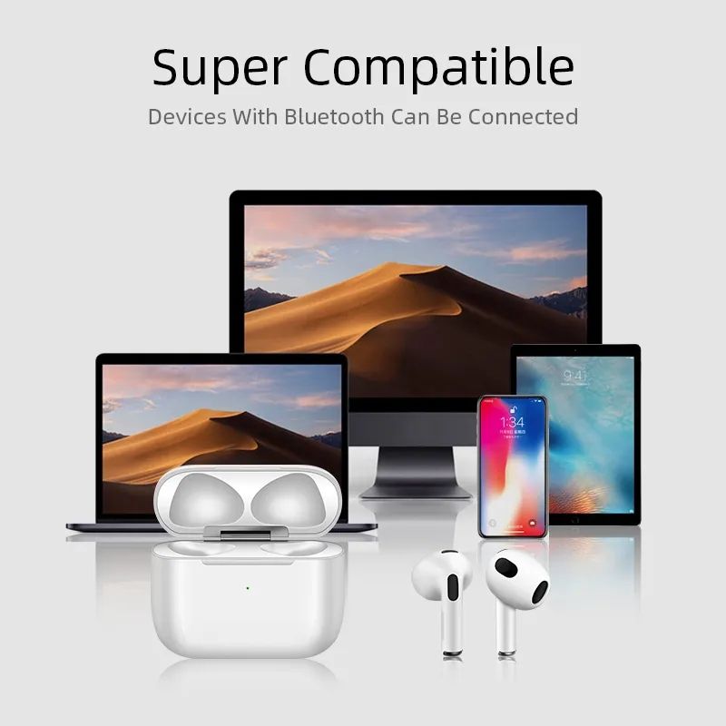 Air Pro 6s Pods Sensor Wireless Fingerprint Touch Bluetooth Headset Stereo Sound Earbuds Earphones For Android & IOS