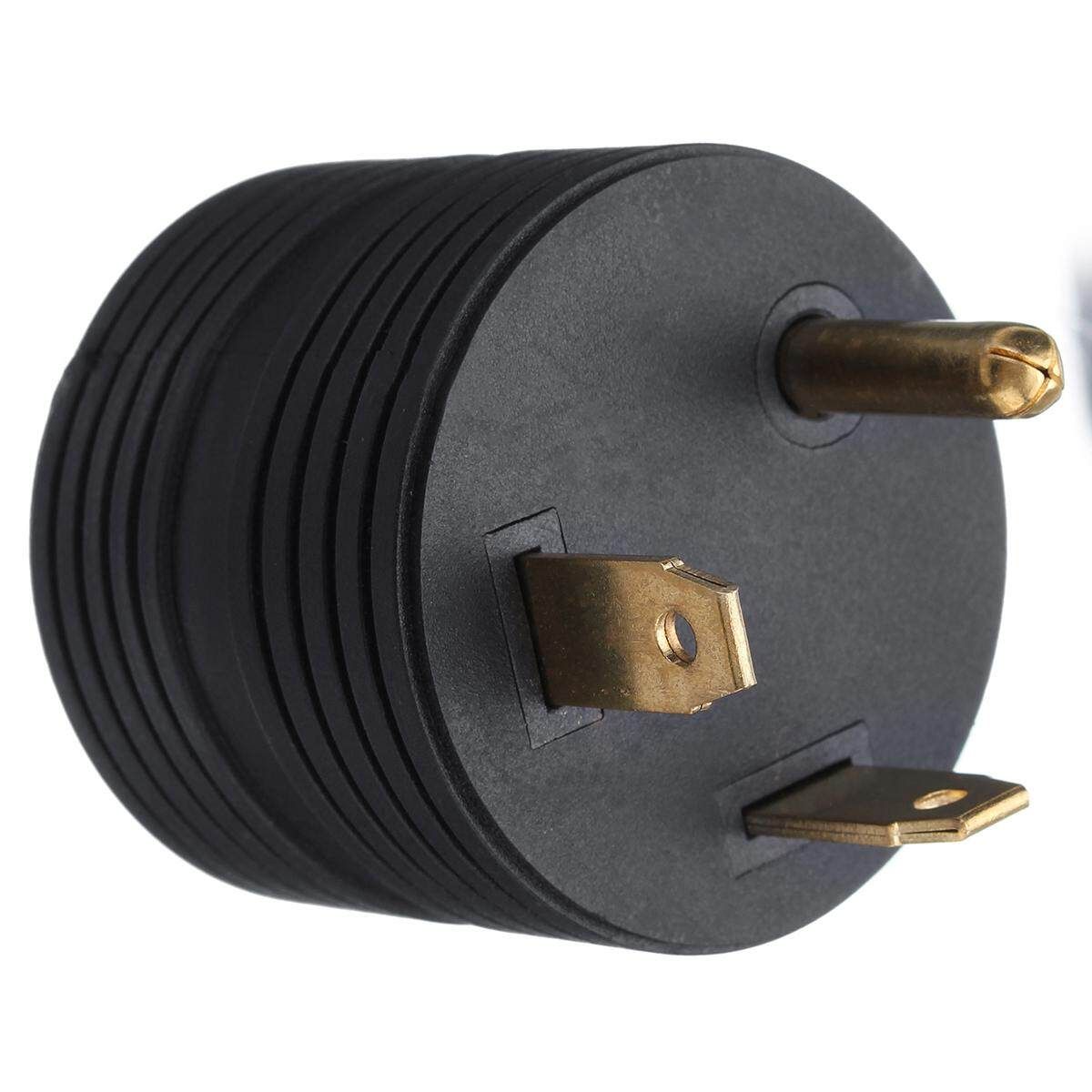 RV Electrical Adapter Plug 30AMP Male To 15AMP Female Motorhome Round